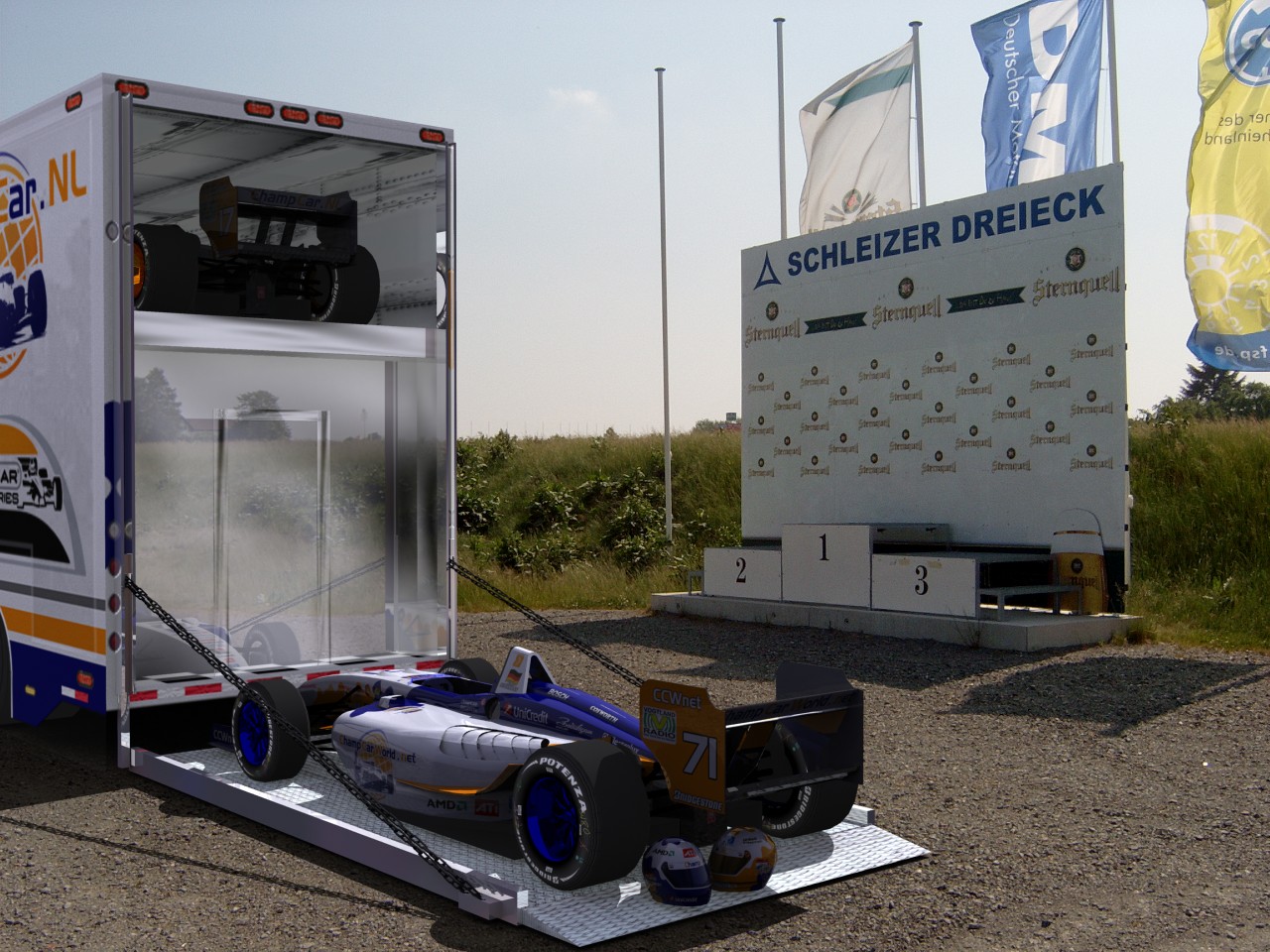 Das ChampCarWorld.net Racing Team testet auf dem Schleizer Dreieck &mdash; Schleiz, 2007.