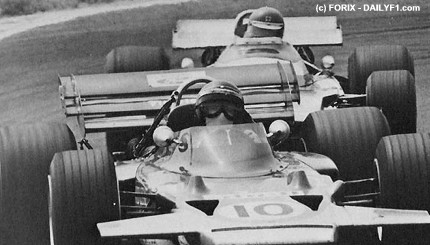 Jochen Rindt (vorne) holte sich posthum den WM-Titel der Saison 1970.