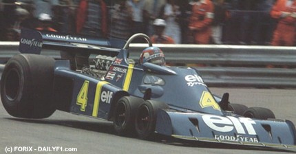 Der sechsrädrige Tyrrell P34 gewann den Grand Prix von Schweden 1976.