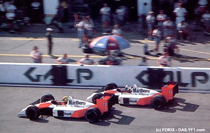 Duell des Jahrhunderts: Senna und Prost waren erbitterte Rivalen.