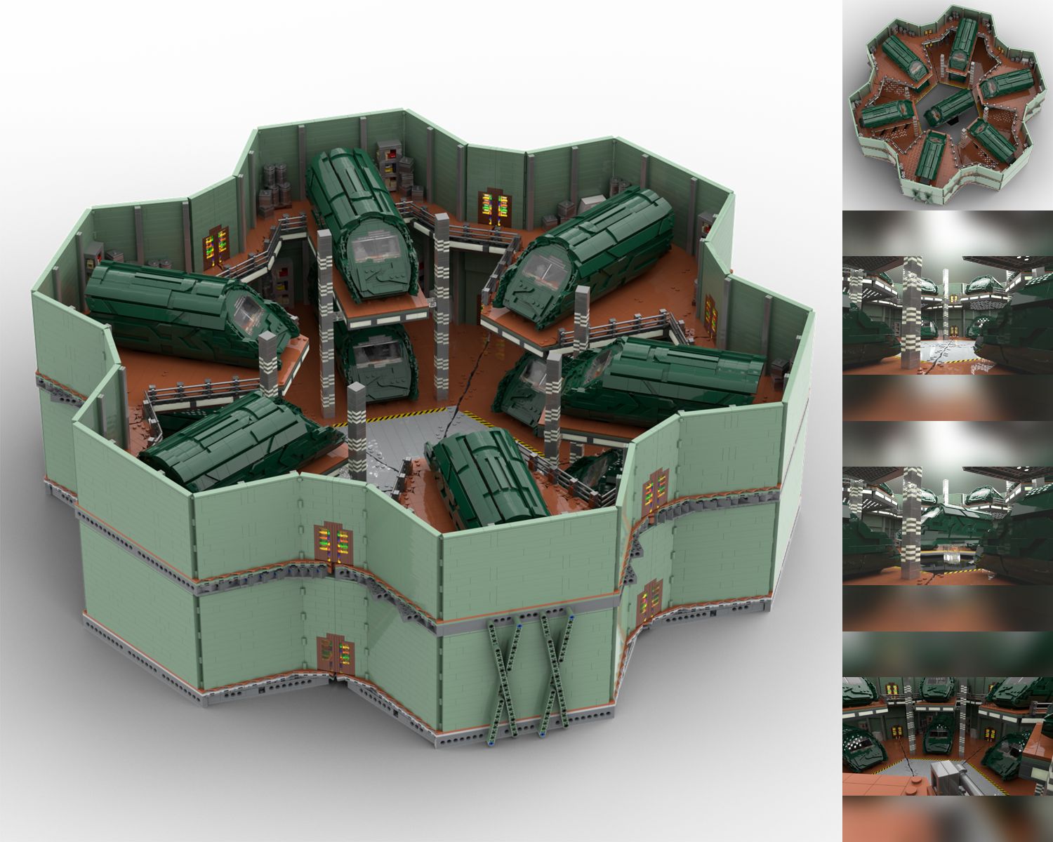 Stargate Atlantis Puddle Jumper Hangar (31 632 Teile) &mdash; 21. September 2022