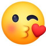 😘 Emoji (Face throwing a kiss)