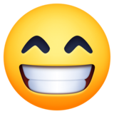 😁 Emoji (Beaming face with smiling eyes)