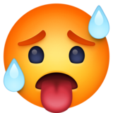 🥵 Emoji (Overheated face)