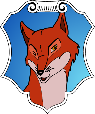 Wappen mit dem Fuchs (für gewöhnlich meinem Avatar) mit Barockschild