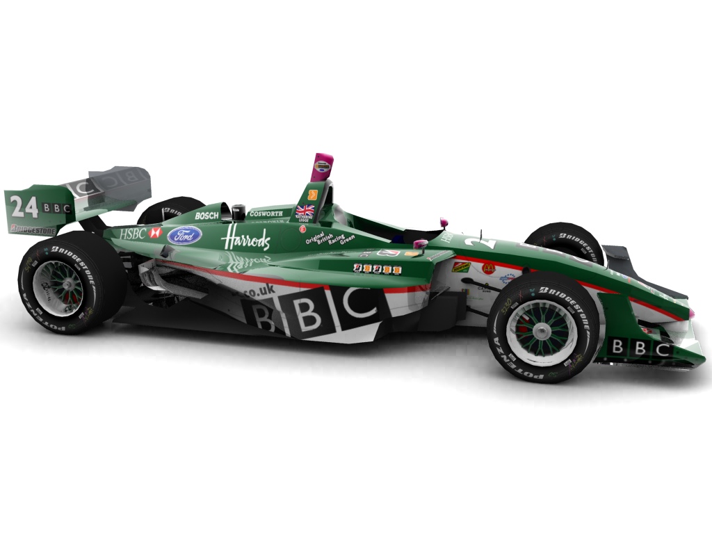 2006 BBC Racing, #24, Katherine Legge, Lola LT B03/00, Ford-Cosworth XFE, Bridgestone Potenza, BBC (Blick seitlich, rechts)