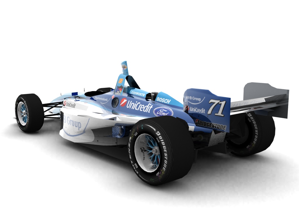 2006 CCFE Racing Team, #71, Tino Herrmann, Lola LT B03/00, Ford-Cosworth XFE, Bridgestone Potenza, HVB/UniCredit Group (Blick von hinten, links)