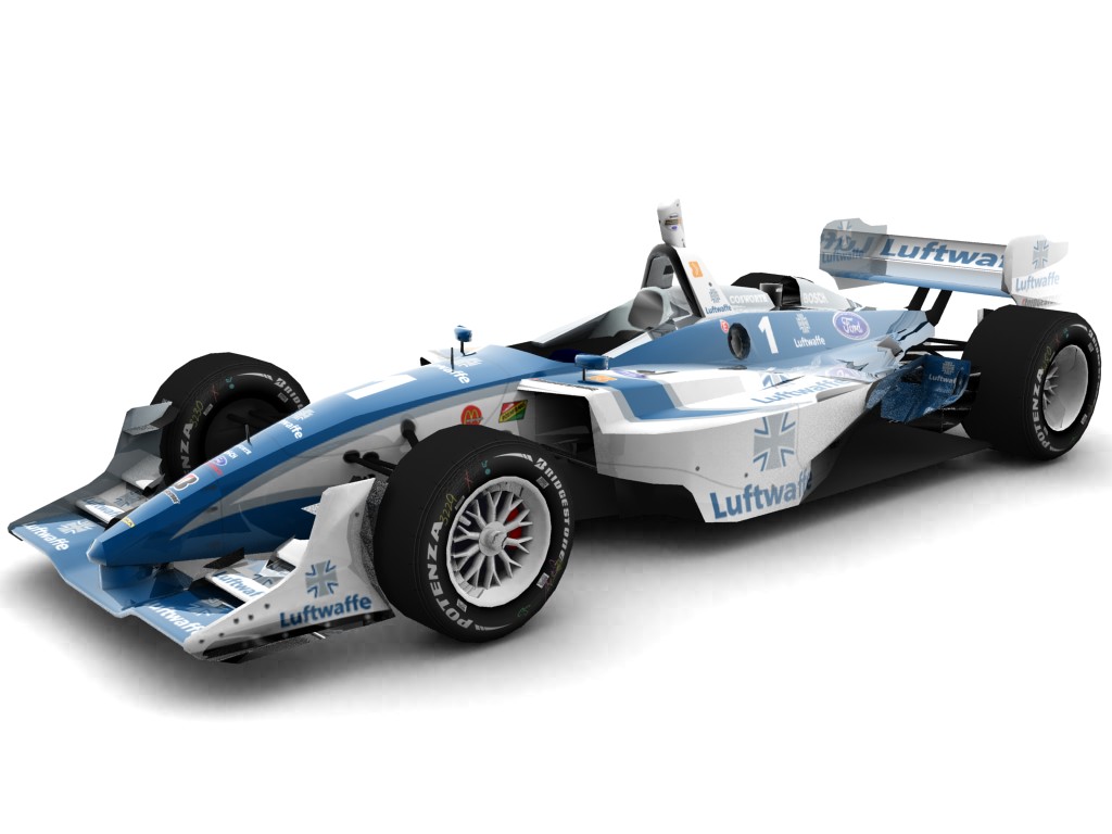 2006 Team Luftwaffe, #1, Michael Dau, Lola LT B03/00, Ford-Cosworth XFE, Bridgestone Potenza, Luftwaffe (Blick von vorn, links)