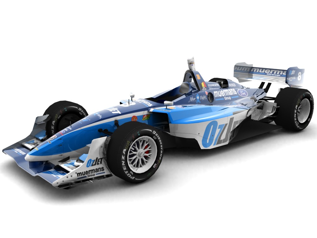 2006 Minardi Team USA, #8, Jan Heylen, Lola LT B03/00, Ford-Cosworth XFE, Bridgestone Potenza, OzJet (Blick von vorn, links)