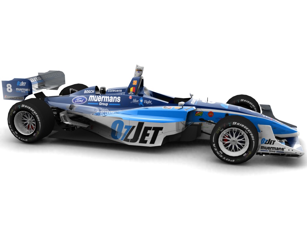 2006 Minardi Team USA, #8, Jan Heylen, Lola LT B03/00, Ford-Cosworth XFE, Bridgestone Potenza, OzJet (Blick seitlich, rechts)