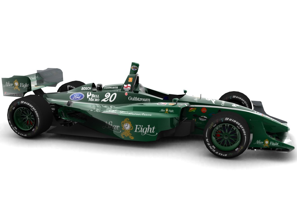 2006 PKV Racing, #20, Katherine Legge, Lola LT B03/00, Ford-Cosworth XFE, Bridgestone Potenza, After Eight (Blick seitlich, rechts)