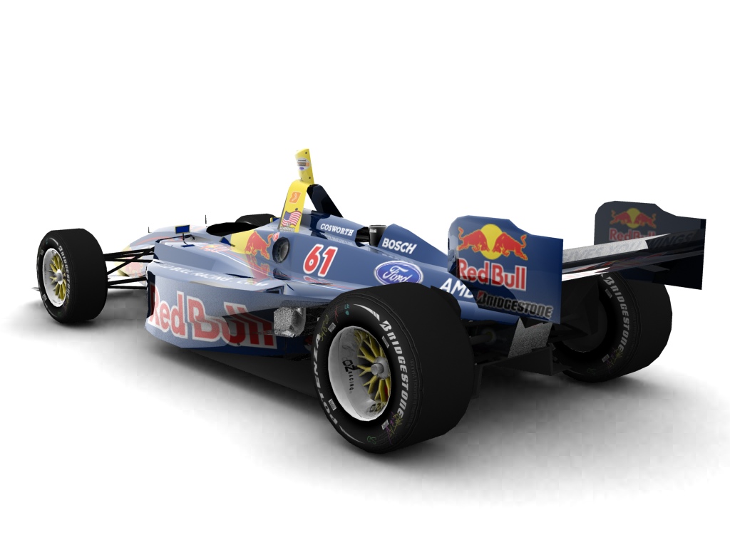 2006 Red Bull Racing, #61, A. J. Allmendinger, Lola LT B03/00, Ford-Cosworth XFE, Bridgestone Potenza, Red Bull (Blick von hinten, links)