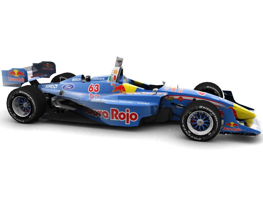 2006 Equipo Tauro Rojo, #63, David Martinez, Lola LT B03/00, Ford-Cosworth XFE, Bridgestone Potenza, Red Bull (Blick seitlich, rechts)