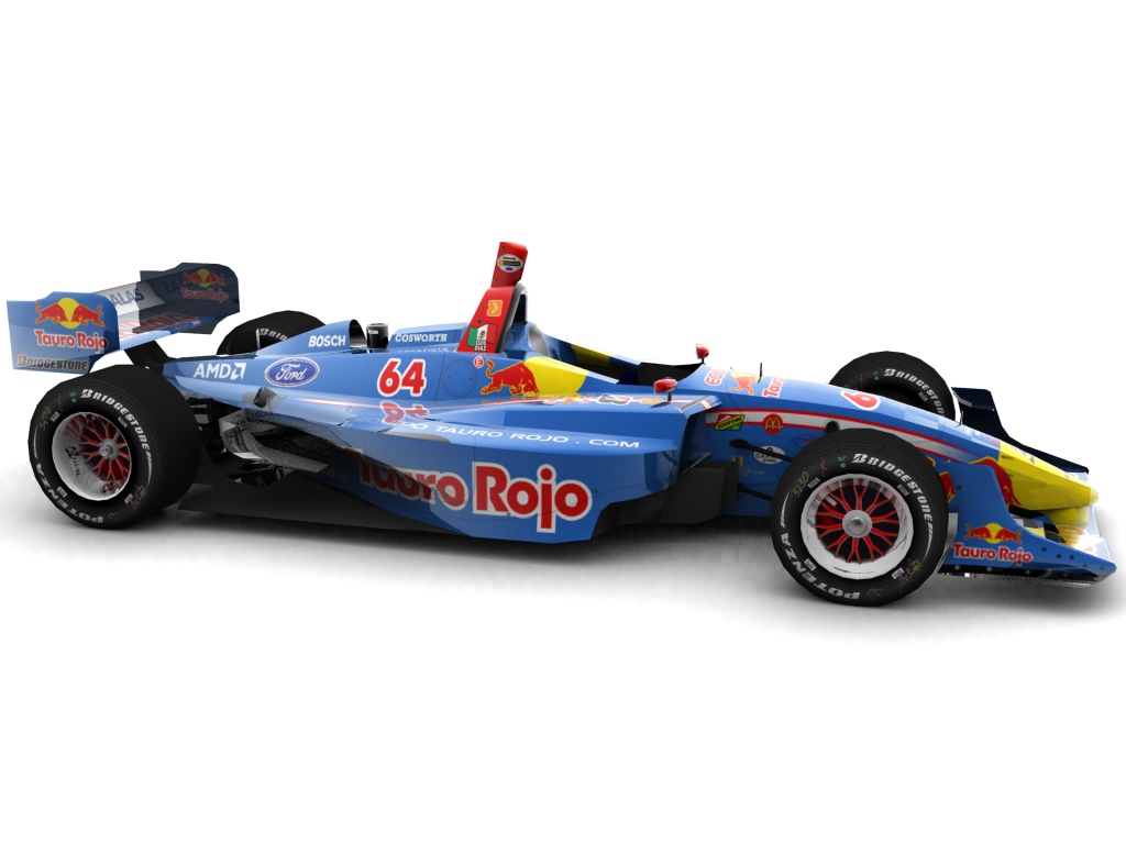 2006 Equipo Tauro Rojo, #64, Luis Diaz, Lola LT B03/00, Ford-Cosworth XFE, Bridgestone Potenza, Red Bull (Blick seitlich, rechts)