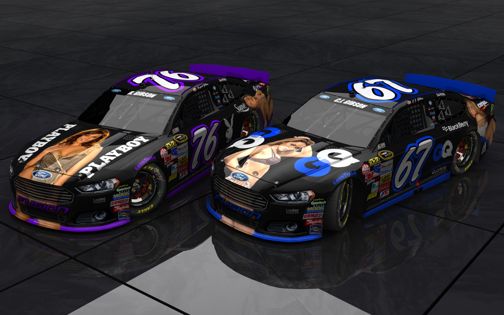 2013 Ladies Racing Club, Beide Fahrzeuge (Blick seitlich versetzt, erhöht von vorn)