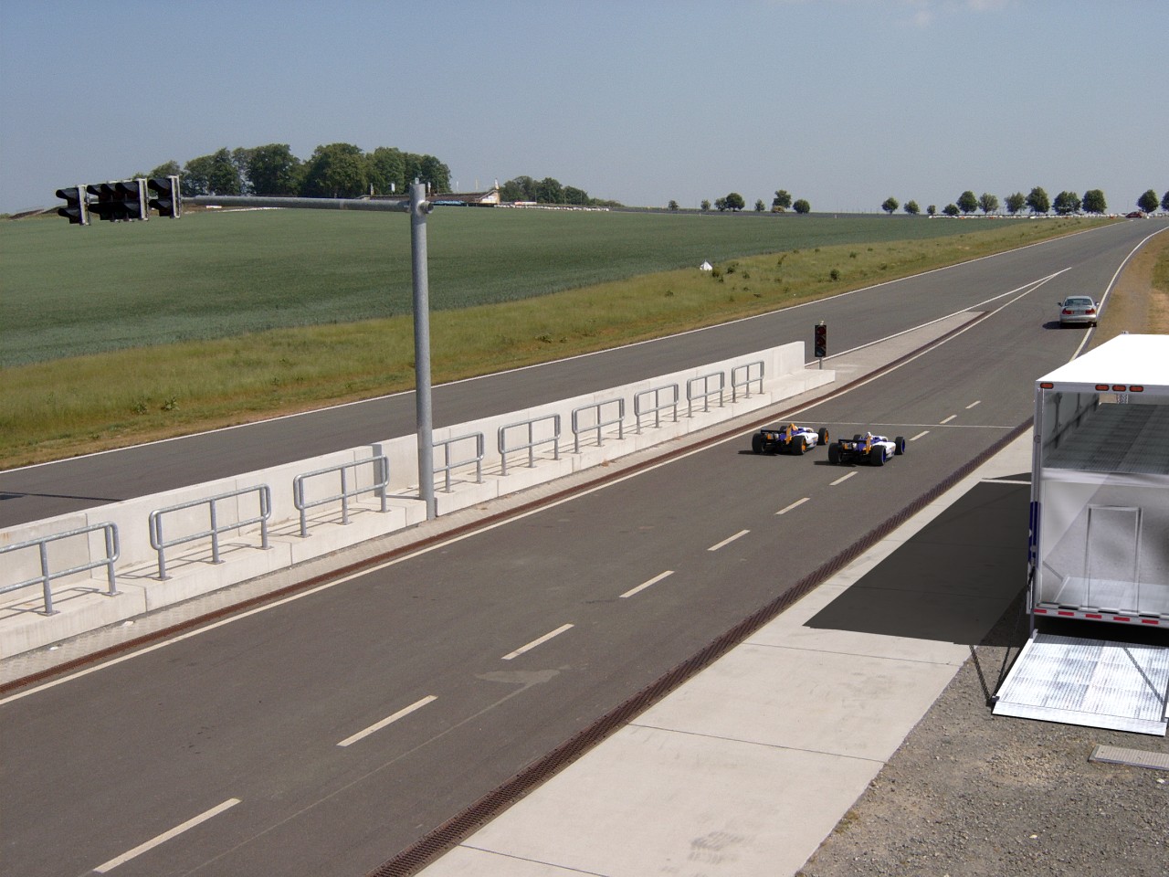 Ausfahrt aus der Boxengasse (2⁄2)