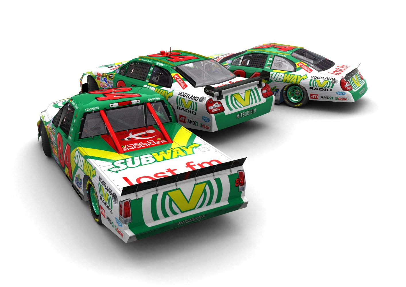 Stannigel Vogtland Racing, NASCAR Team 2010, Carisma (Cup), Carisma (National) & Raider (Truck) (3⁄6)