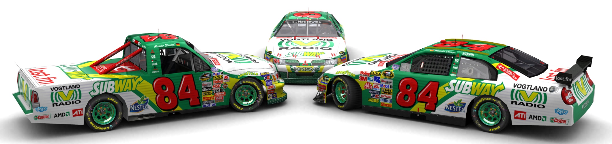 Stannigel Vogtland Racing, NASCAR Team 2010, Carisma (Cup), Carisma (National) & Raider (Truck) (4⁄6)