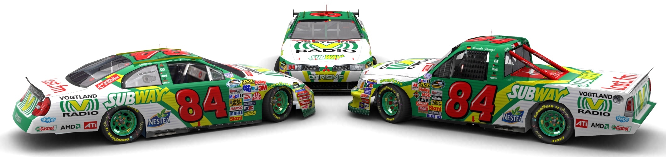 Stannigel Vogtland Racing, NASCAR Team 2010, Carisma (Cup), Carisma (National) & Raider (Truck) (6⁄6)